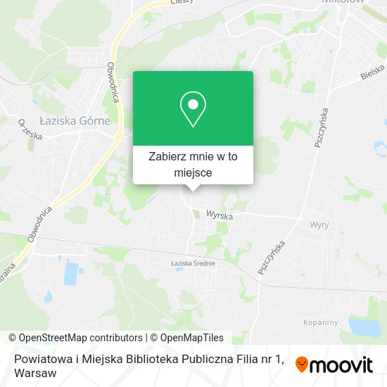 Mapa Powiatowa i Miejska Biblioteka Publiczna Filia nr 1