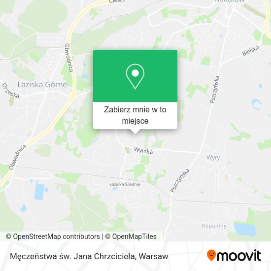 Mapa Męczeństwa św. Jana Chrzciciela