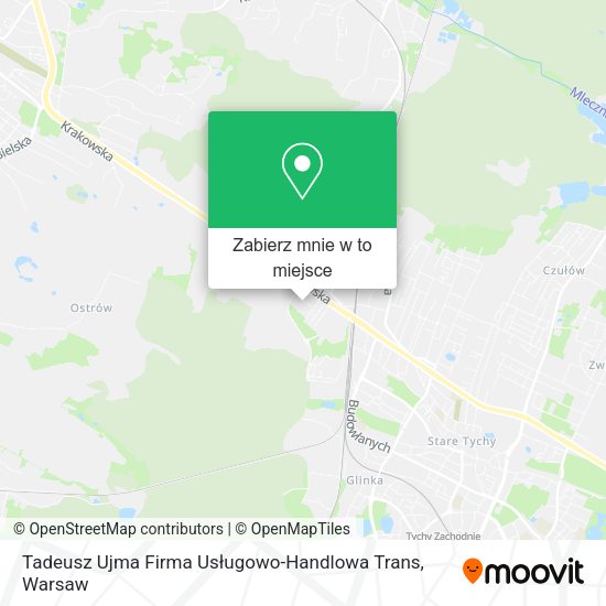 Mapa Tadeusz Ujma Firma Usługowo-Handlowa Trans