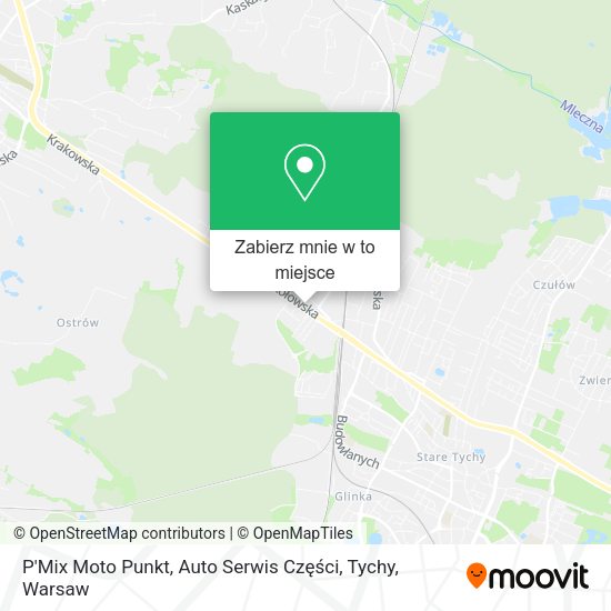 Mapa P'Mix Moto Punkt, Auto Serwis Części, Tychy