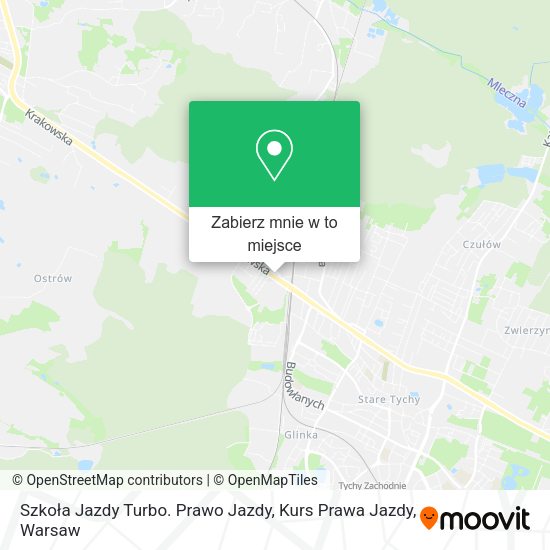 Mapa Szkoła Jazdy Turbo. Prawo Jazdy, Kurs Prawa Jazdy