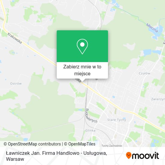 Mapa Ławniczek Jan. Firma Handlowo - Usługowa