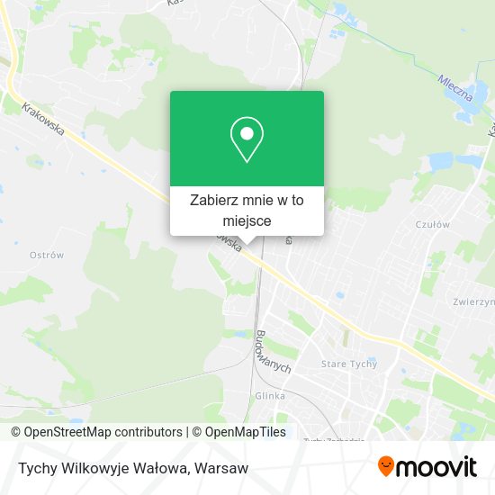 Mapa Tychy Wilkowyje Wałowa