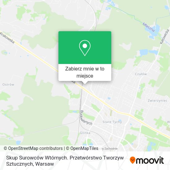 Mapa Skup Surowców Wtórnych. Przetwórstwo Tworzyw Sztucznych