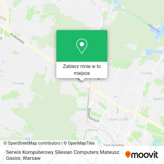 Mapa Serwis Komputerowy Silesian Computers Mateusz Gasior