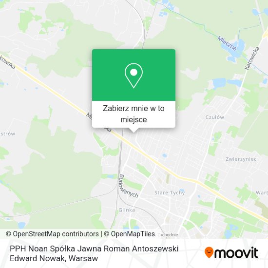 Mapa PPH Noan Spółka Jawna Roman Antoszewski Edward Nowak