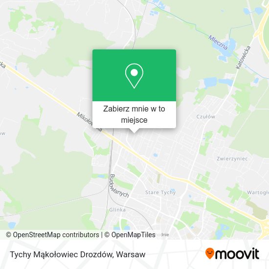 Mapa Tychy Mąkołowiec Drozdów