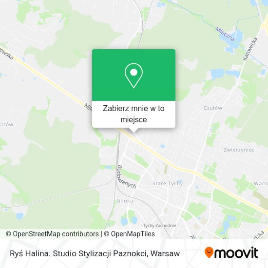 Mapa Ryś Halina. Studio Stylizacji Paznokci