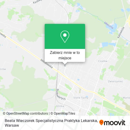 Mapa Beata Wieczorek Specjalistyczna Praktyka Lekarska