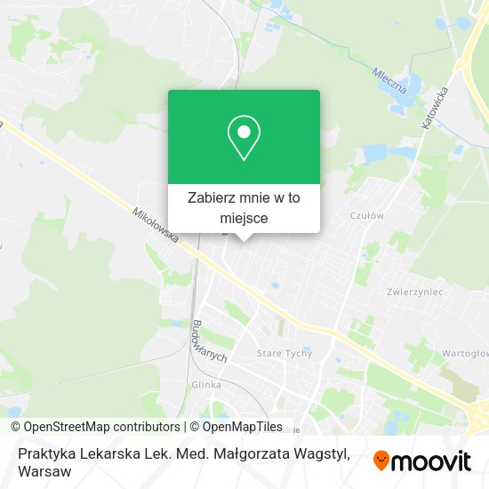 Mapa Praktyka Lekarska Lek. Med. Małgorzata Wagstyl