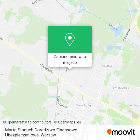 Mapa Marta Stanuch Doradztwo Finansowo-Ubezpieczeniowe