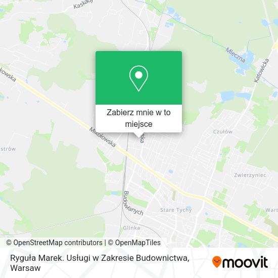 Mapa Ryguła Marek. Usługi w Zakresie Budownictwa