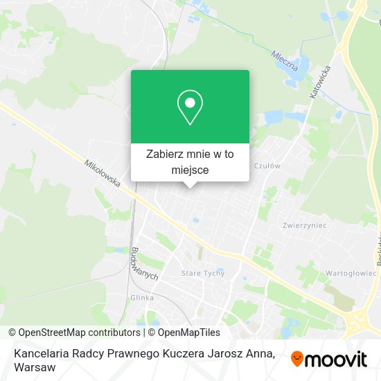 Mapa Kancelaria Radcy Prawnego Kuczera Jarosz Anna