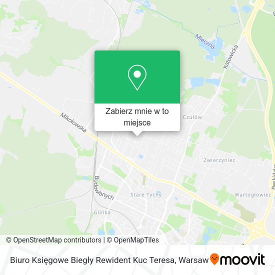 Mapa Biuro Księgowe Biegły Rewident Kuc Teresa