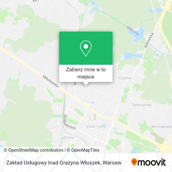 Mapa Zakład Usługowy Inad Grażyna Włoszek