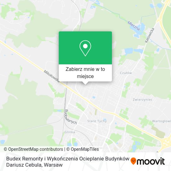 Mapa Budex Remonty i Wykończenia Ocieplanie Budynków Dariusz Cebula