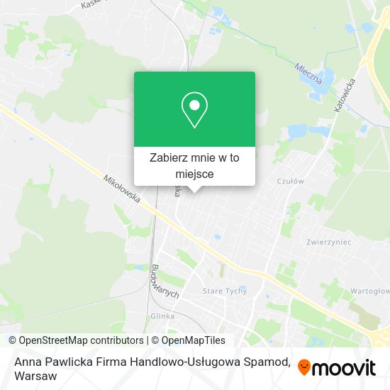 Mapa Anna Pawlicka Firma Handlowo-Usługowa Spamod