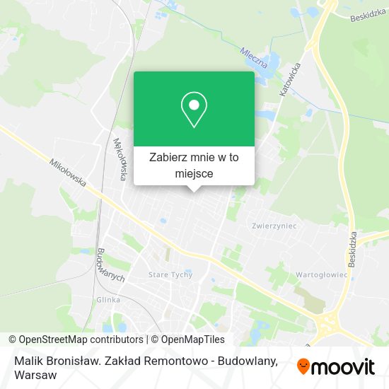 Mapa Malik Bronisław. Zakład Remontowo - Budowlany