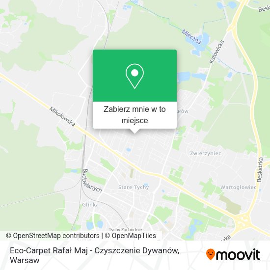 Mapa Eco-Carpet Rafał Maj - Czyszczenie Dywanów