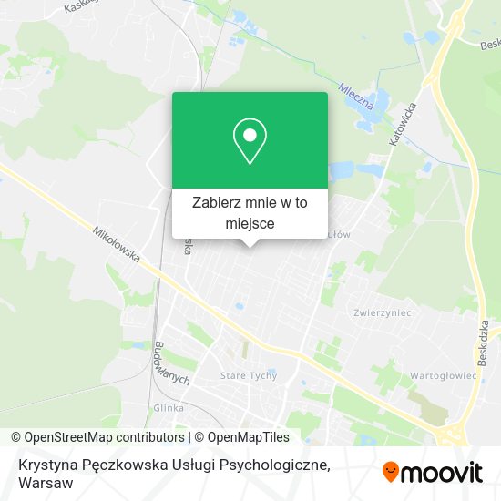 Mapa Krystyna Pęczkowska Usługi Psychologiczne