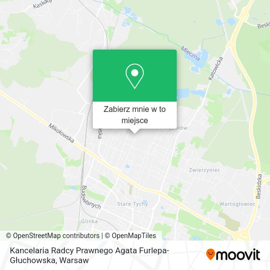 Mapa Kancelaria Radcy Prawnego Agata Furlepa-Głuchowska