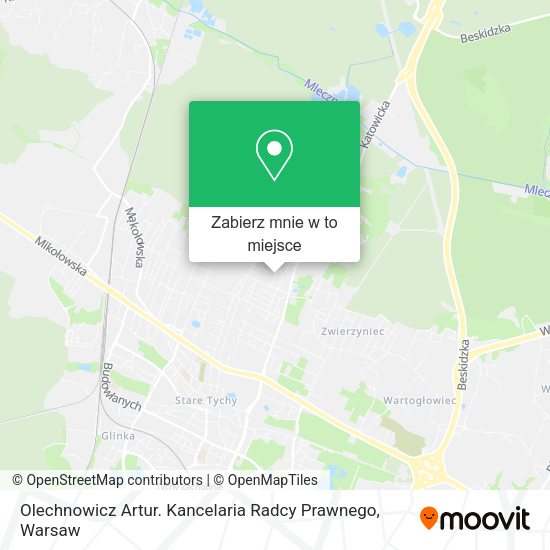 Mapa Olechnowicz Artur. Kancelaria Radcy Prawnego