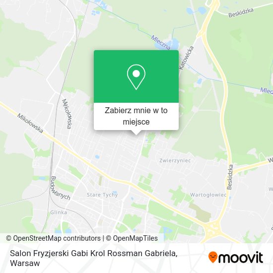 Mapa Salon Fryzjerski Gabi Krol Rossman Gabriela