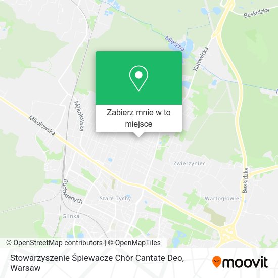 Mapa Stowarzyszenie Śpiewacze Chór Cantate Deo