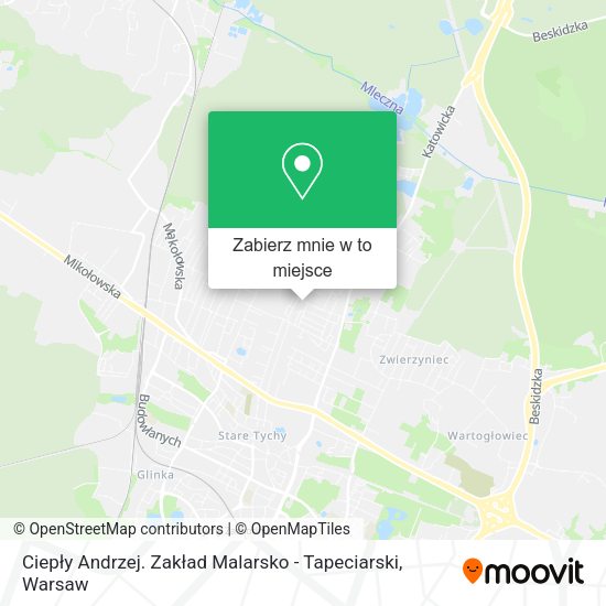 Mapa Ciepły Andrzej. Zakład Malarsko - Tapeciarski