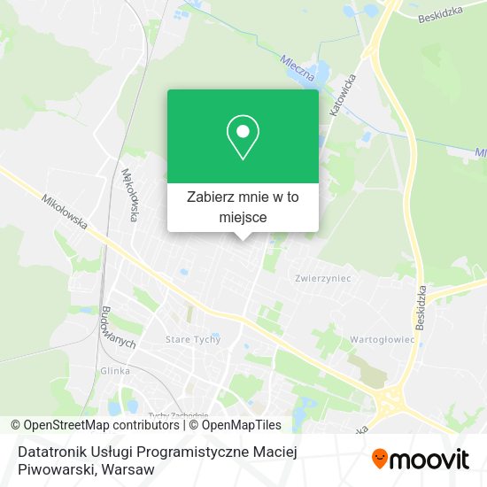 Mapa Datatronik Usługi Programistyczne Maciej Piwowarski