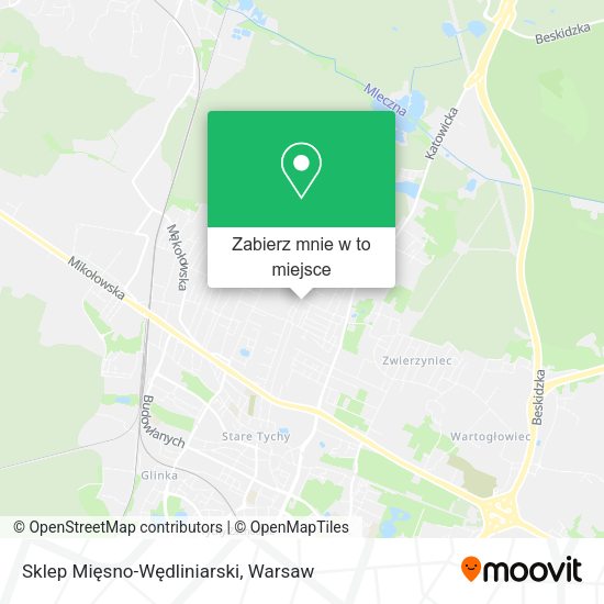 Mapa Sklep Mięsno-Wędliniarski