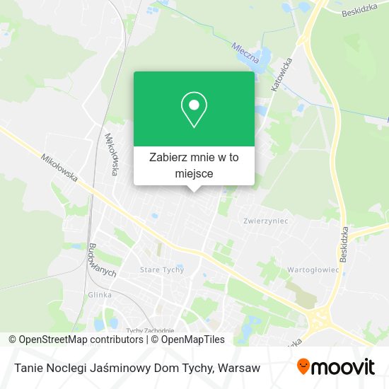 Mapa Tanie Noclegi Jaśminowy Dom Tychy