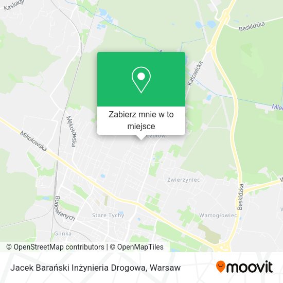 Mapa Jacek Barański Inżynieria Drogowa