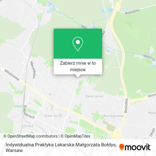 Mapa Indywidualna Praktyka Lekarska Małgorzata Bołdys