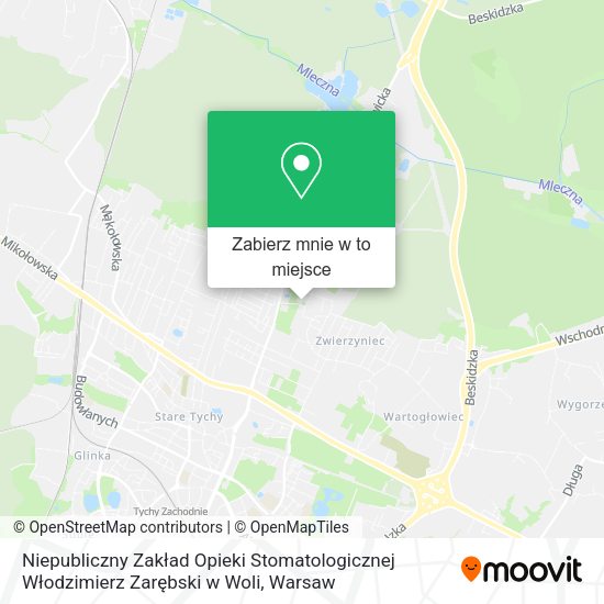 Mapa Niepubliczny Zakład Opieki Stomatologicznej Włodzimierz Zarębski w Woli