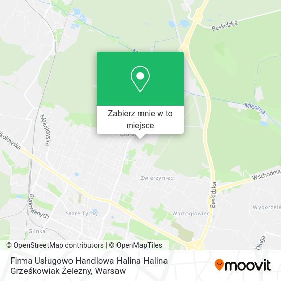 Mapa Firma Usługowo Handlowa Halina Halina Grześkowiak Żelezny