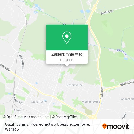 Mapa Guzik Janina. Pośrednictwo Ubezpieczeniowe