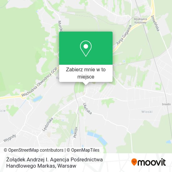 Mapa Żołądek Andrzej I. Agencja Pośrednictwa Handlowego Markas