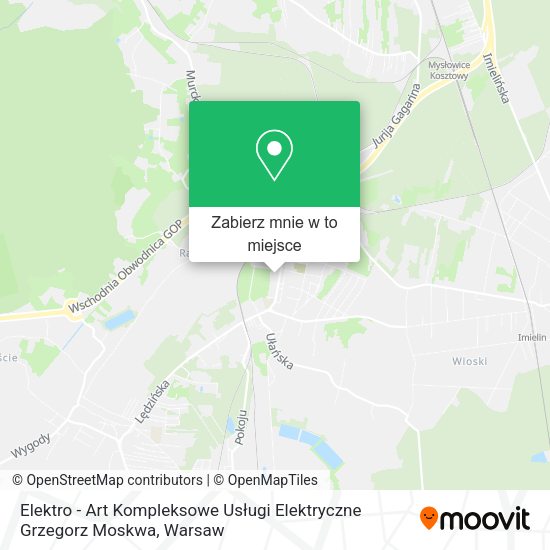 Mapa Elektro - Art Kompleksowe Usługi Elektryczne Grzegorz Moskwa