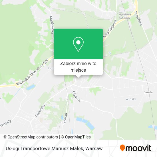 Mapa Usługi Transportowe Mariusz Małek