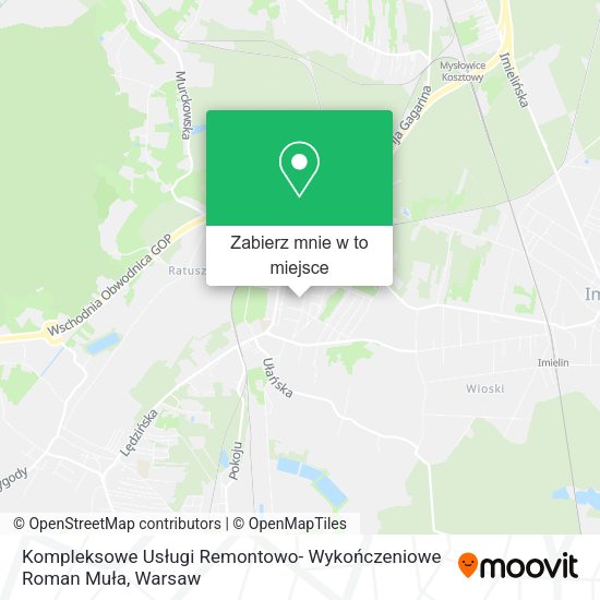 Mapa Kompleksowe Usługi Remontowo- Wykończeniowe Roman Muła