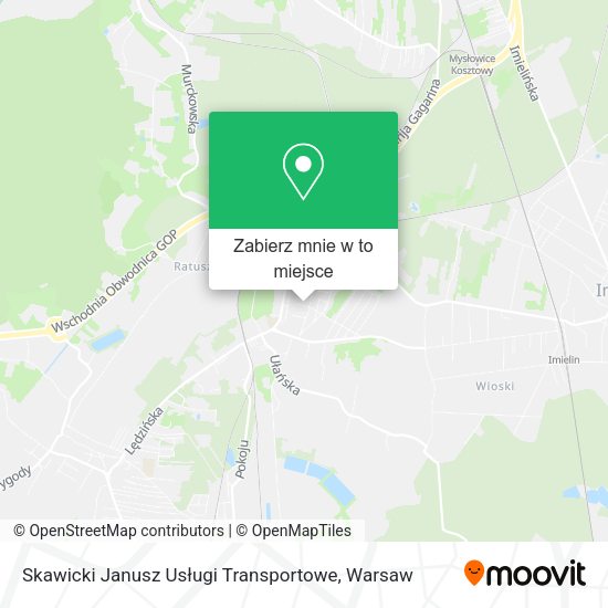 Mapa Skawicki Janusz Usługi Transportowe