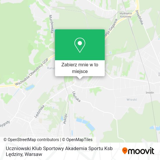 Mapa Uczniowski Klub Sportowy Akademia Sportu Ksb Lędziny