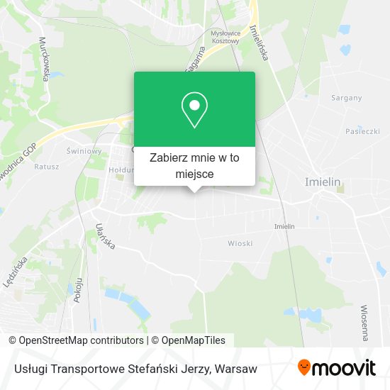 Mapa Usługi Transportowe Stefański Jerzy