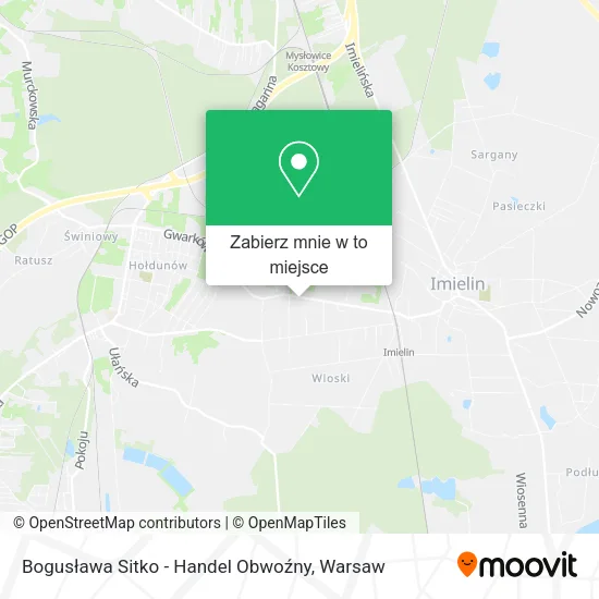 Mapa Bogusława Sitko - Handel Obwoźny