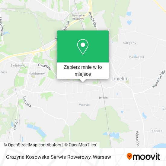 Mapa Grazyna Kosowska Serwis Rowerowy