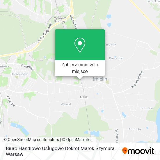 Mapa Biuro Handlowo Usługowe Dekret Marek Szymura