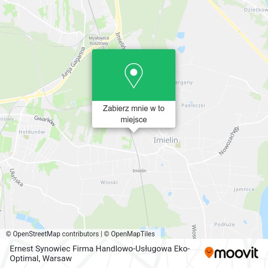 Mapa Ernest Synowiec Firma Handlowo-Usługowa Eko-Optimal