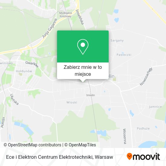 Mapa Ece i Elektron Centrum Elektrotechniki