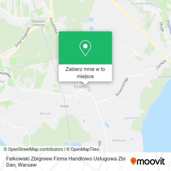 Mapa Falkowski Zbigniew Firma Handlowo Usługowa Zbi Dan